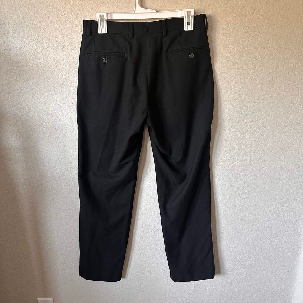 Lauren Ralph Lauren Men’s Black Dress Pants - 30x30 Flat Front Slacks - Picture 3 of 6